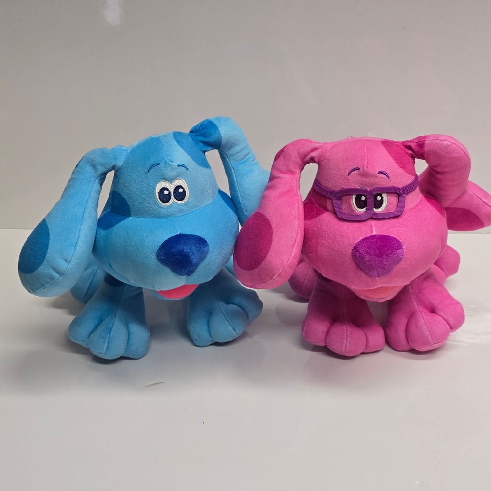 Nickelodeon Blues Clues & You Plush Set Blue and Magenta 7in Stuffed Animal
